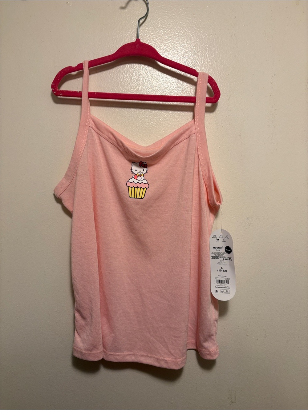 Hello Kitty Pale Pink Cupcake Cami GIRLS size large